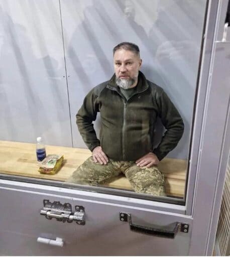 Major Andriy Malakhov, the former commander of Dyke Pole Battalion of Bohun Brigade in a court heari